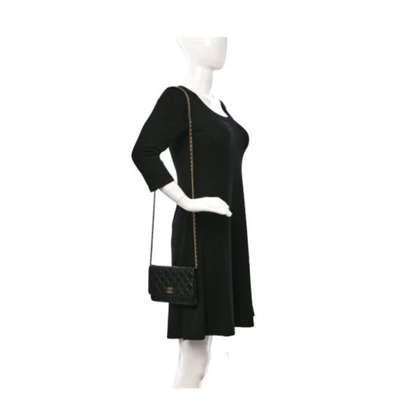 Chanel Quilted Lambskin Wallet on Chain - EUC - Picture 3 of 10